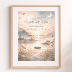 Veggspjald | Vertu nú yfir og allt um kring | Myndræn útgáfa