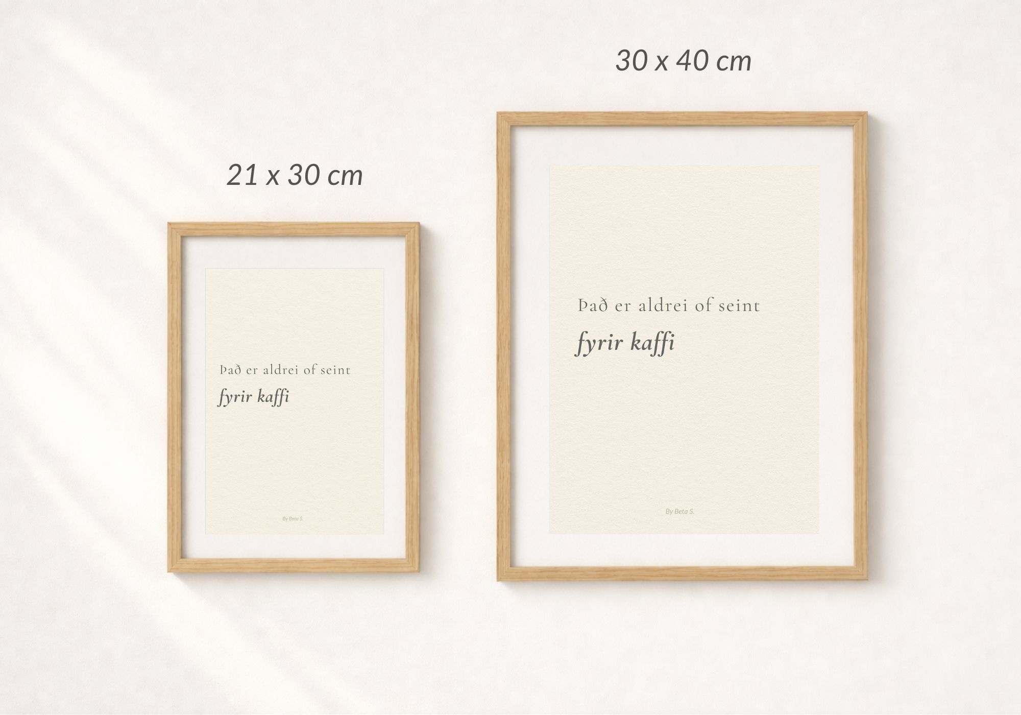 Veggspjald | Það er aldrei of seint fyrir kaffi - Image 2