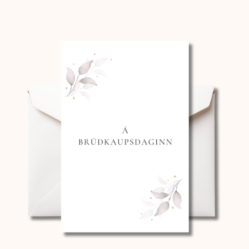 Gjafakort með umslagi | Á brúðkaupsdaginn