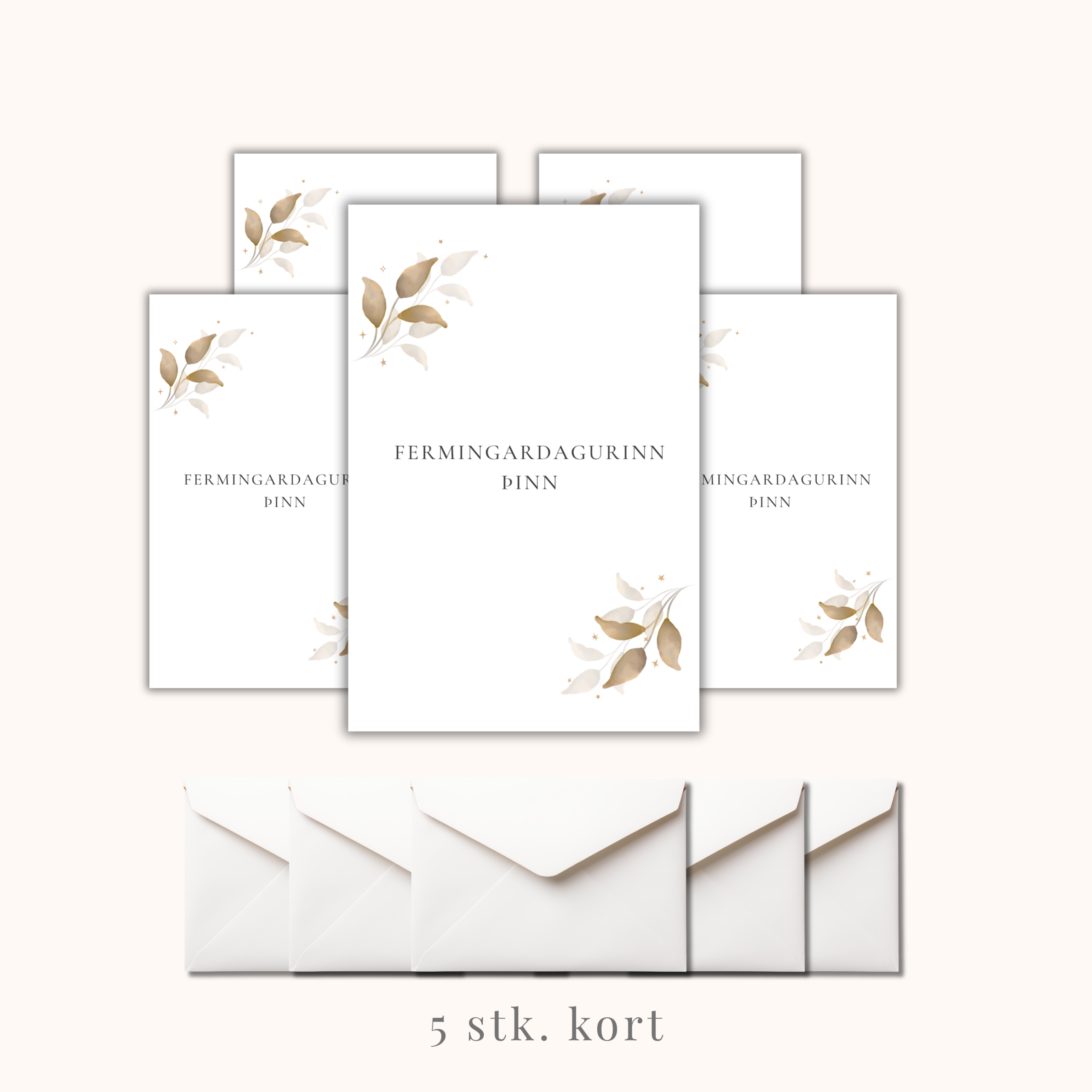 Gjafakort með umslagi | Fermingardagurinn þinn - Image 2