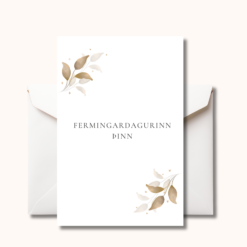 Gjafakort með umslagi | Fermingardagurinn þinn