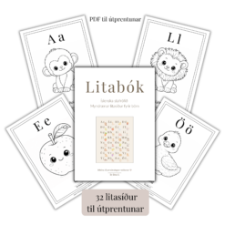 Litabók | Íslenska stafrófið (PDF)