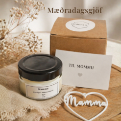 Mæðradagsgjöf – Kerti, kort & skraut 🤍