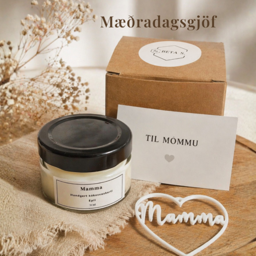 Mæðradagsgjöf – Kerti, kort & skraut 🤍