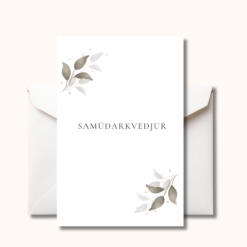 Gjafakort með umslagi | Samúðarkveðjur