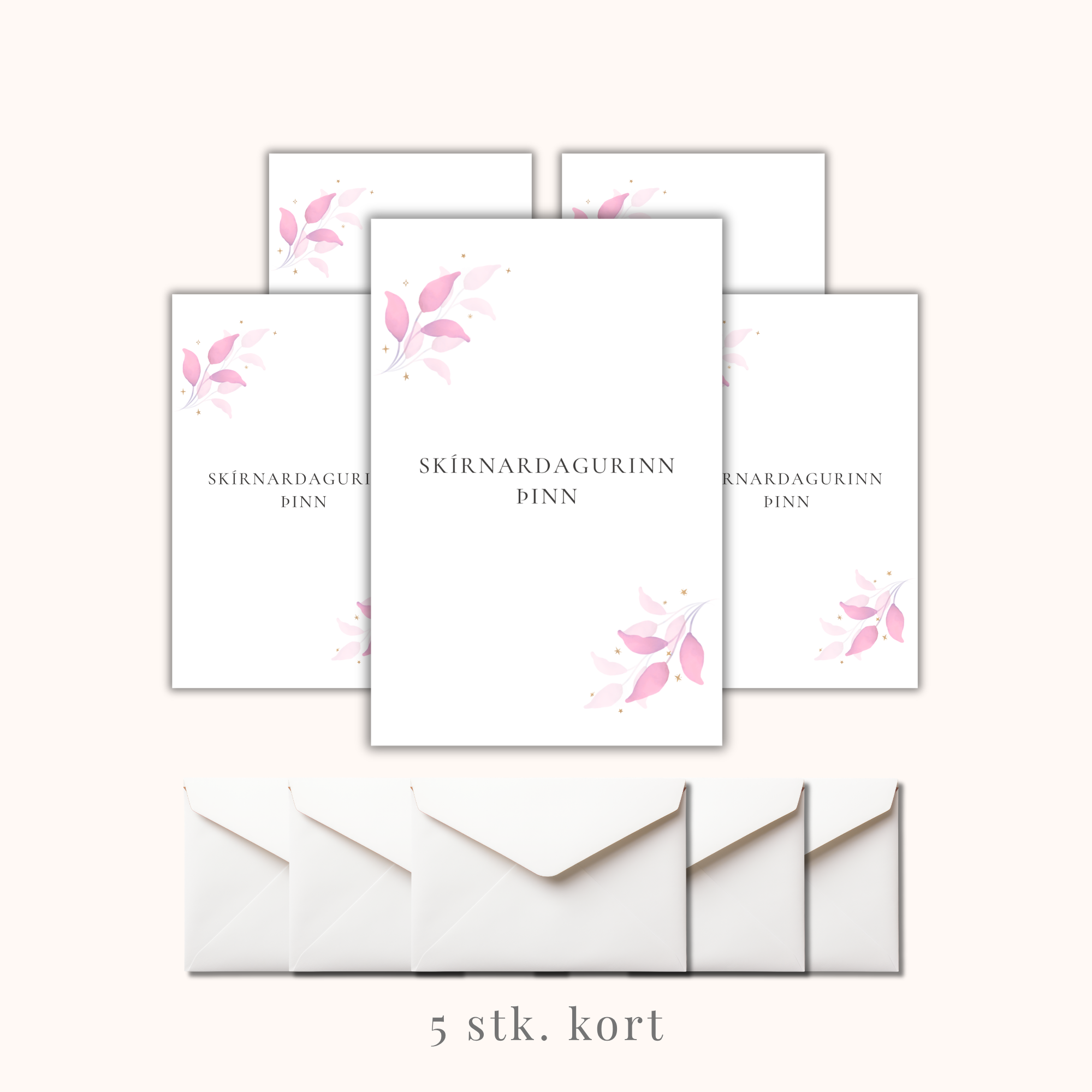 Gjafakort með umslagi | Skírnardagurinn þinn - Image 4