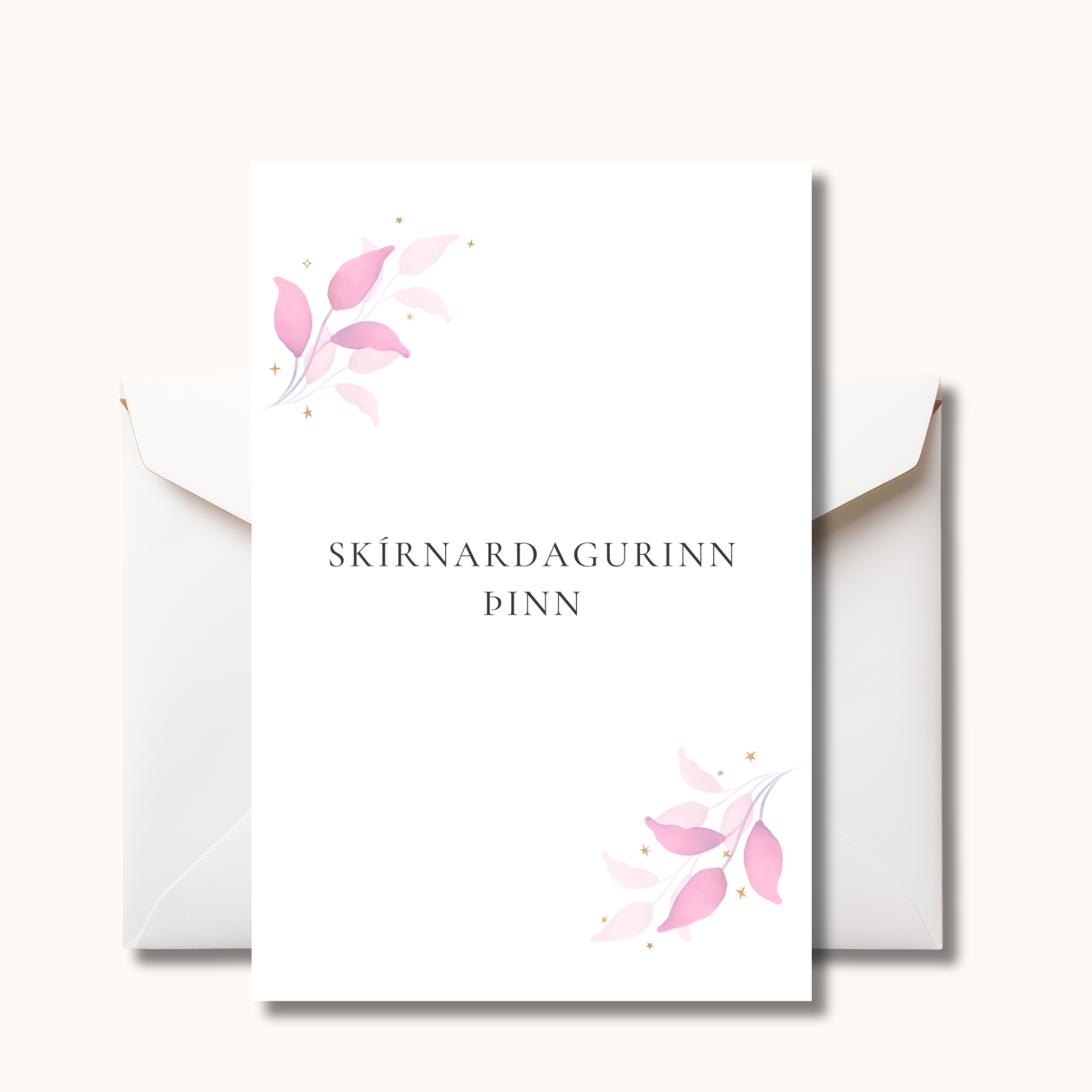 Gjafakort með umslagi | Skírnardagurinn þinn - Image 2