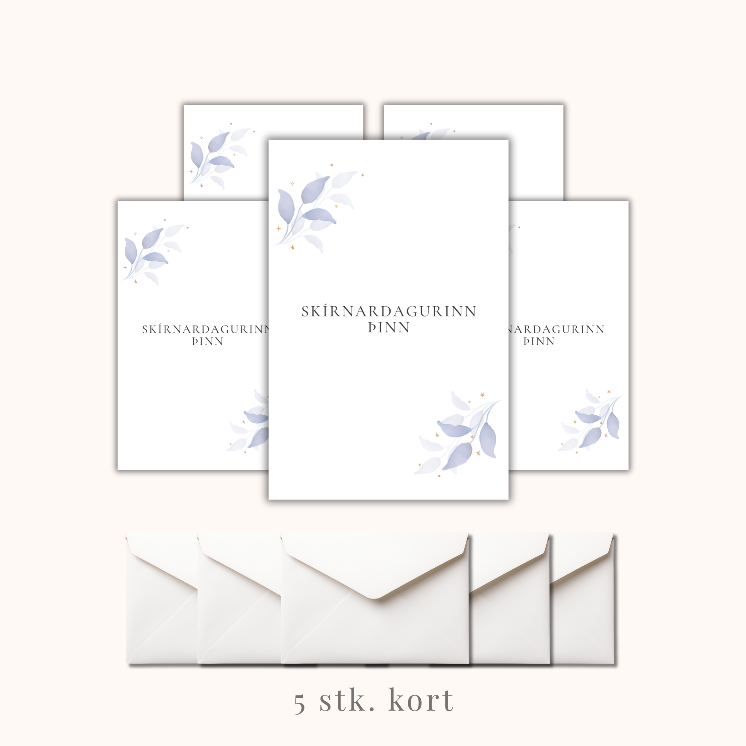 Gjafakort með umslagi | Skírnardagurinn þinn - Image 3