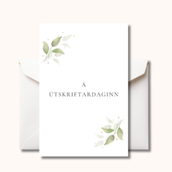 Gjafakort með umslagi | Á útskriftardaginn