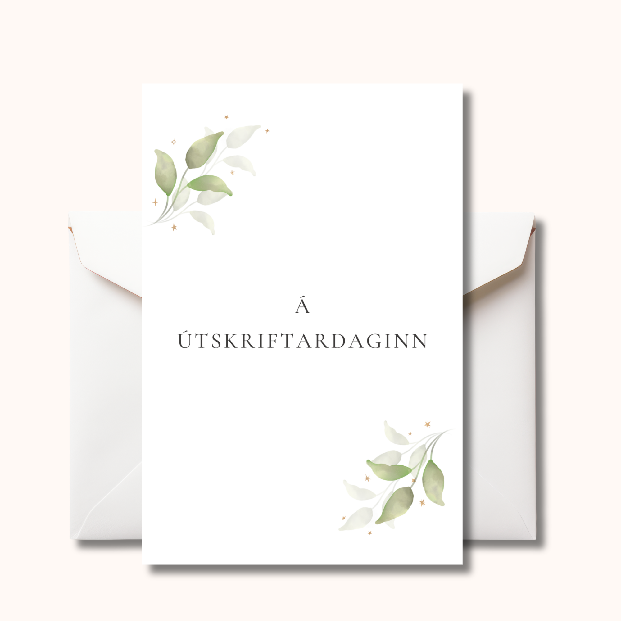 Gjafakort með umslagi | Á útskriftardaginn